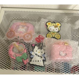ハローキティ　ウィッシュミーメル　キキララ　ストラップ　ハッピーセット(キャラクターグッズ)