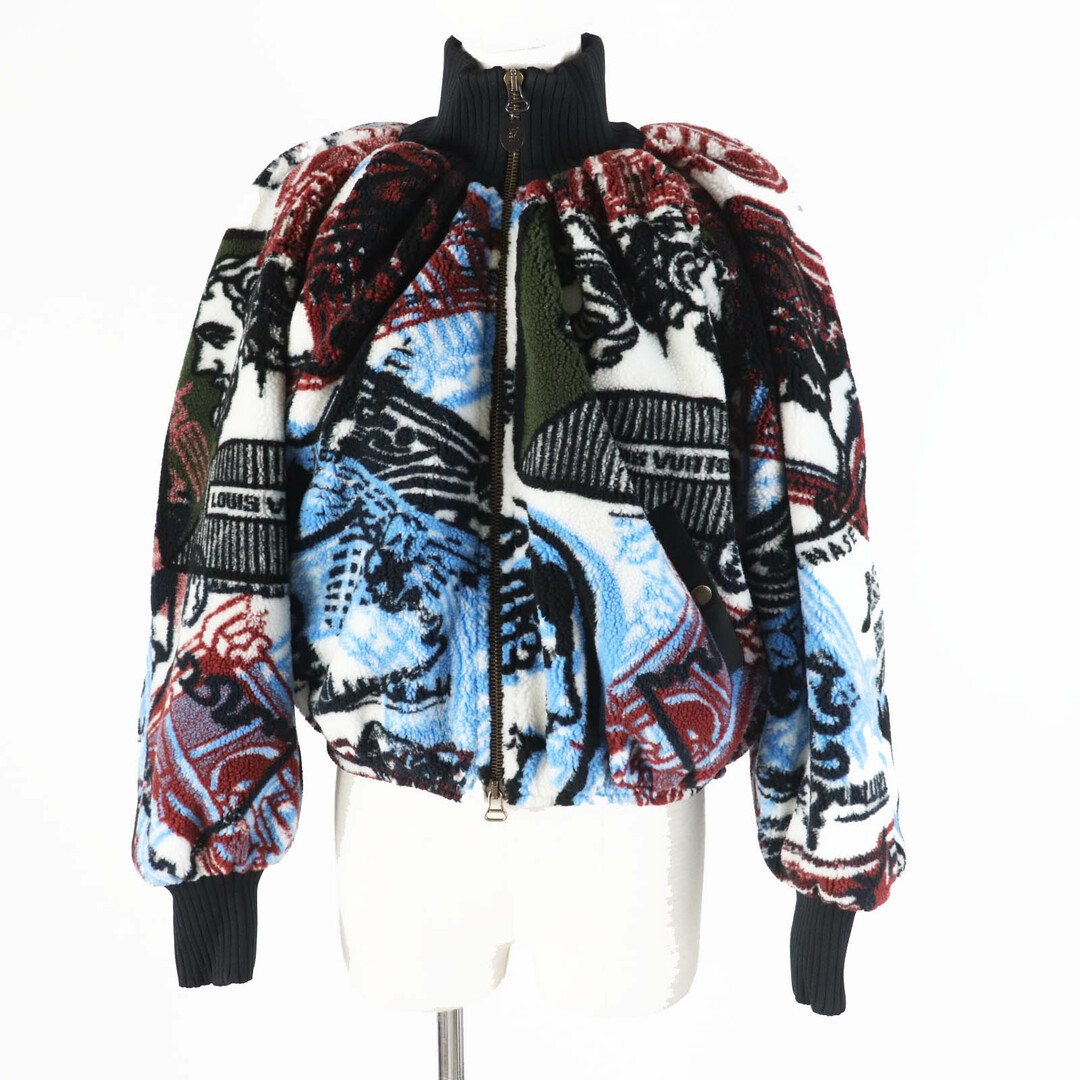 LOUIS VUITTON - 未使用品◎LOUIS VUITTON ルイヴィトン 21AW フォルナセッティ ボア フリース ジップアップ ジャケット マルチ 32 イタリア製 正規品 レディース