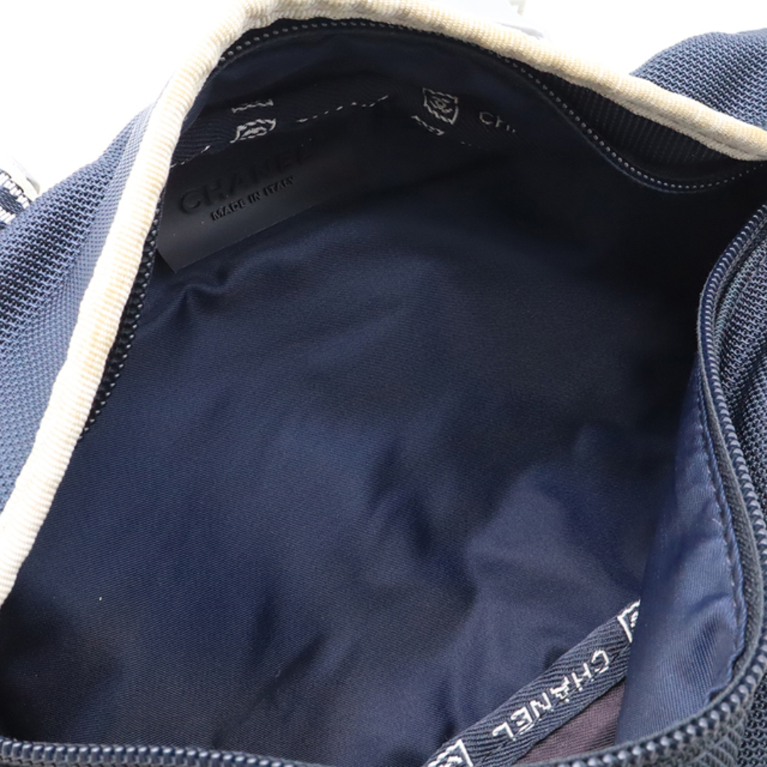 CHANEL(シャネル)のCHANEL シャネル スポーツライン ココマーク ウエストバッグ ボディバッグ 2WAY ハンドバッグ ナイロンキャンバス ネイビー グレー A27892 レディースのバッグ(ボディバッグ/ウエストポーチ)の商品写真