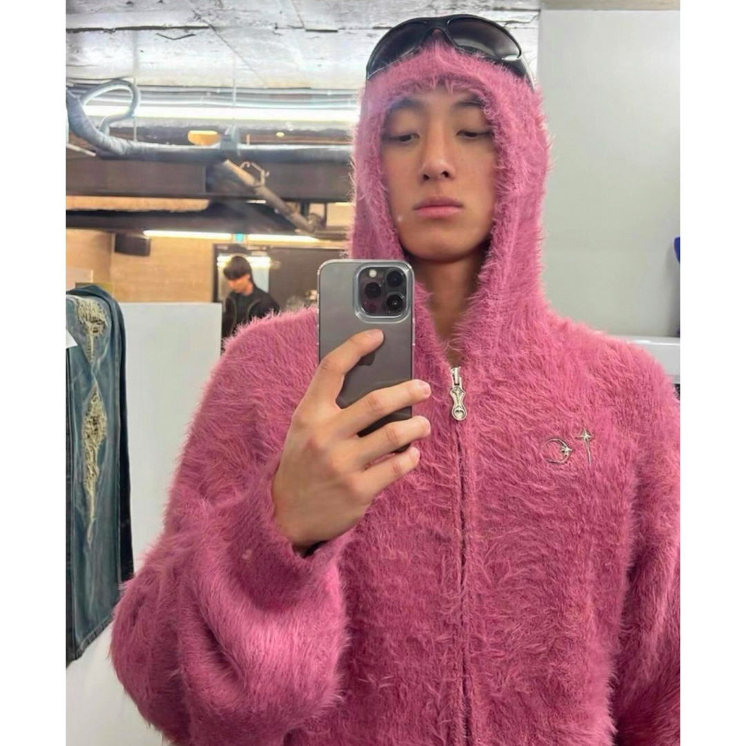 thug club サグクラブ fw24 zip knit pink ジップの通販 by mari thug club サグクラブ fw24 zip knit pink ジップの通販 by mari