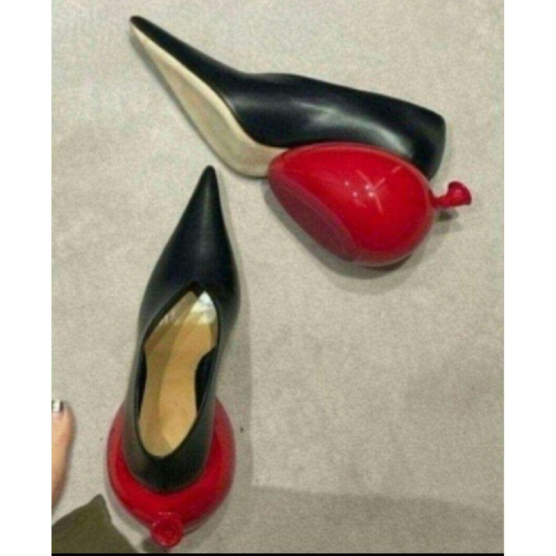 赤いバルーンが可愛い♡新品!!バルーン デザインヒール 赤いバルーンが可愛い♡新品!!バルーン デザインヒール