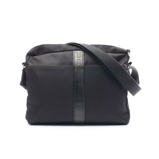 エルメス(HERMES)のエルメス HERMES アカプルコ バサスMM ショルダーバッグ バッグ キャンバス レザー メンズ レディース ブラック系 【中古】(ショルダーバッグ)