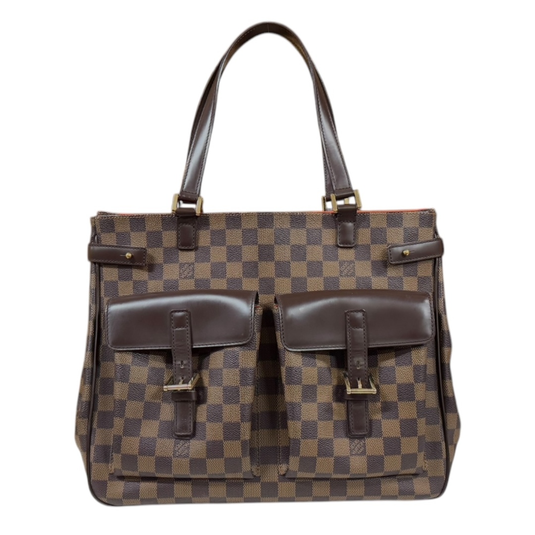 LOUIS VUITTON - ルイヴィトン ユゼス ダミエ トートバッグ ダミエキャンバス N51128 ブラウン レディース LOUIS VUITTON  中古