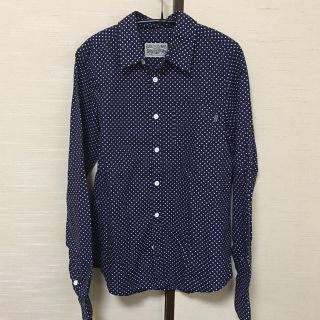 ロデオクラウンズ(RODEO CROWNS)のロデオクラウンズ ドット柄シャツ ネイビーS(シャツ/ブラウス(長袖/七分))