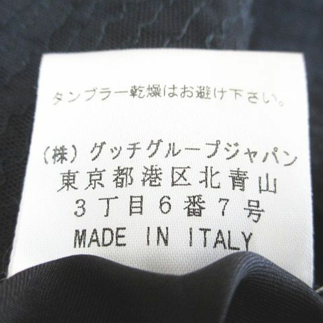 LA3896 GUCCI グッチ シルク ロングタイトスカート ブラック 38