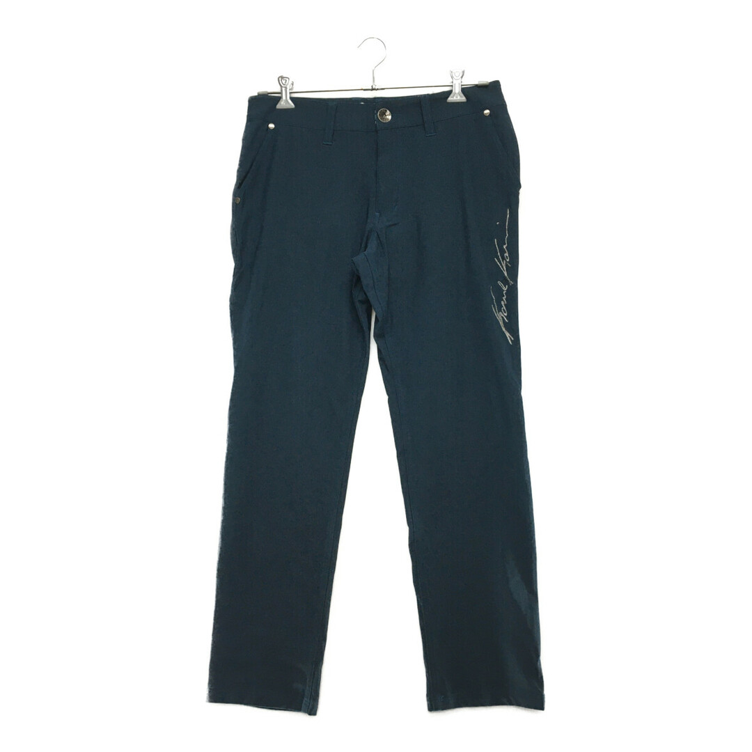 Karl Kani - coco 中古 カールカナイ Karl Kani メンズ パンツ XL 紺系 ネイビー ペイズリー柄 刺しゅう 裏微起毛