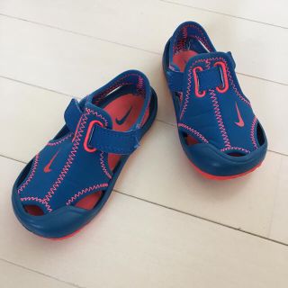 ナイキ(NIKE)のNIKE ナイキ ベビー キッズ サンダル サイズ13 ブルー 水遊び(サンダル)