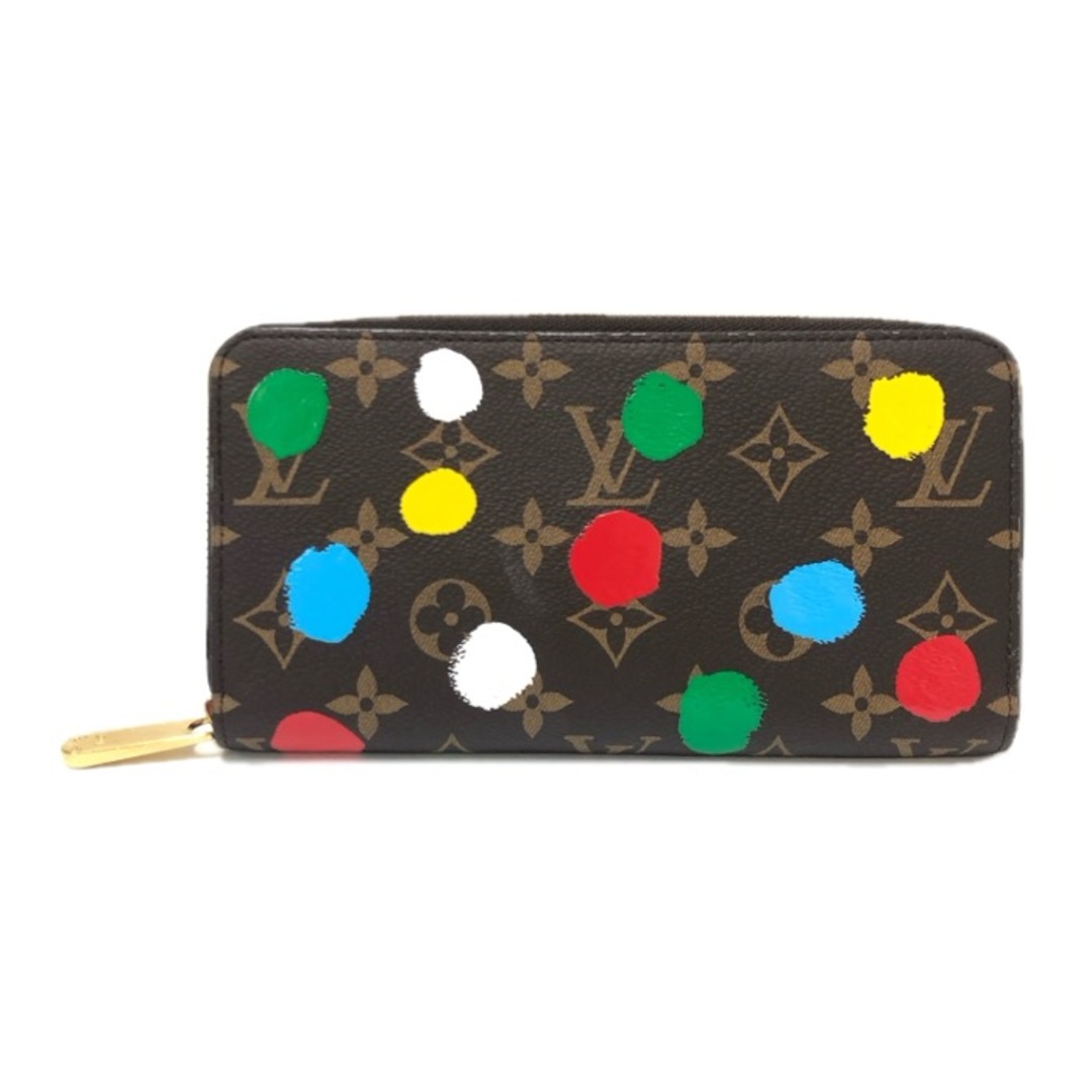 LOUIS VUITTON - LOUIS VUITTON ルイ・ヴィトン 草間彌生 ジッピーウォレット ラウンドファスナーM81864 長財布 モノグラムキャンバス レディース 【中古】