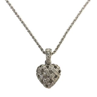 スワロフスキー(SWAROVSKI)のSWAROVSKI スワロフスキー ネックレス ハートモチーフ アクセサリー シルバー レディース 【中古】(ネックレス)
