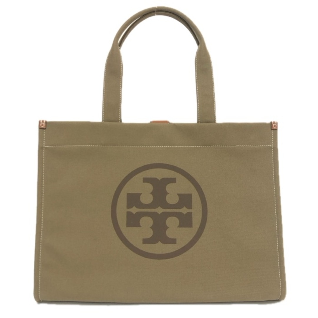 Tory Burch - Tory Burch トリーバーチ エラ 148792 トートバッグ キャンバス カーキ【中古】 レディース