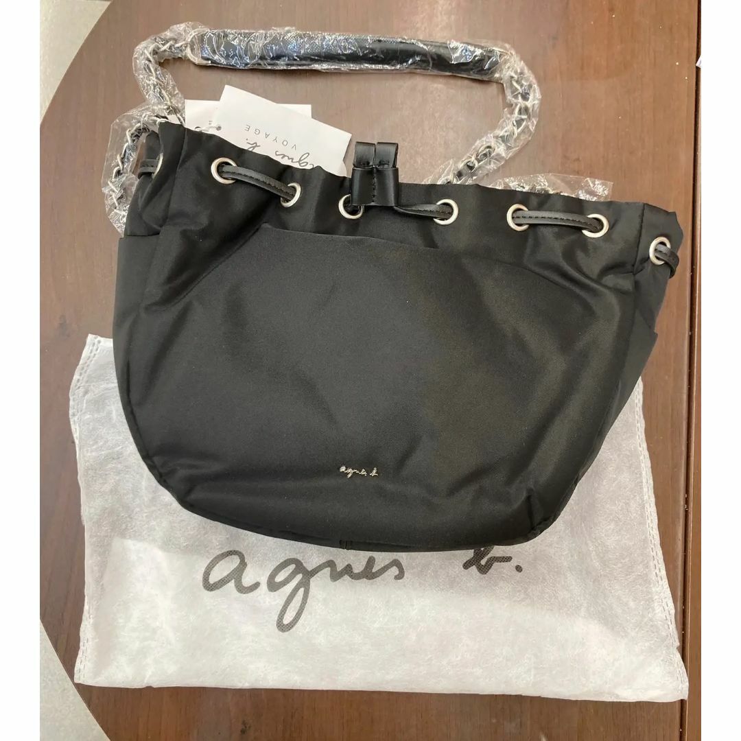 agnes b. - バケットチェーン ショルダーバッグ 斜め掛けバッグ アニエスベー black