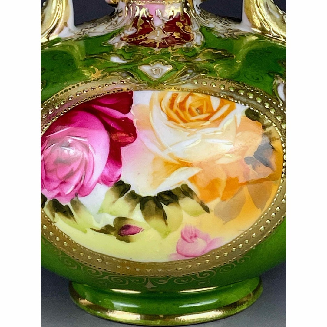 Noritake - オールドニッポン アールヌーボー様式 薔薇紋 金盛り Noritake - オールドニッポン アールヌーボー様式 薔薇紋 金盛り