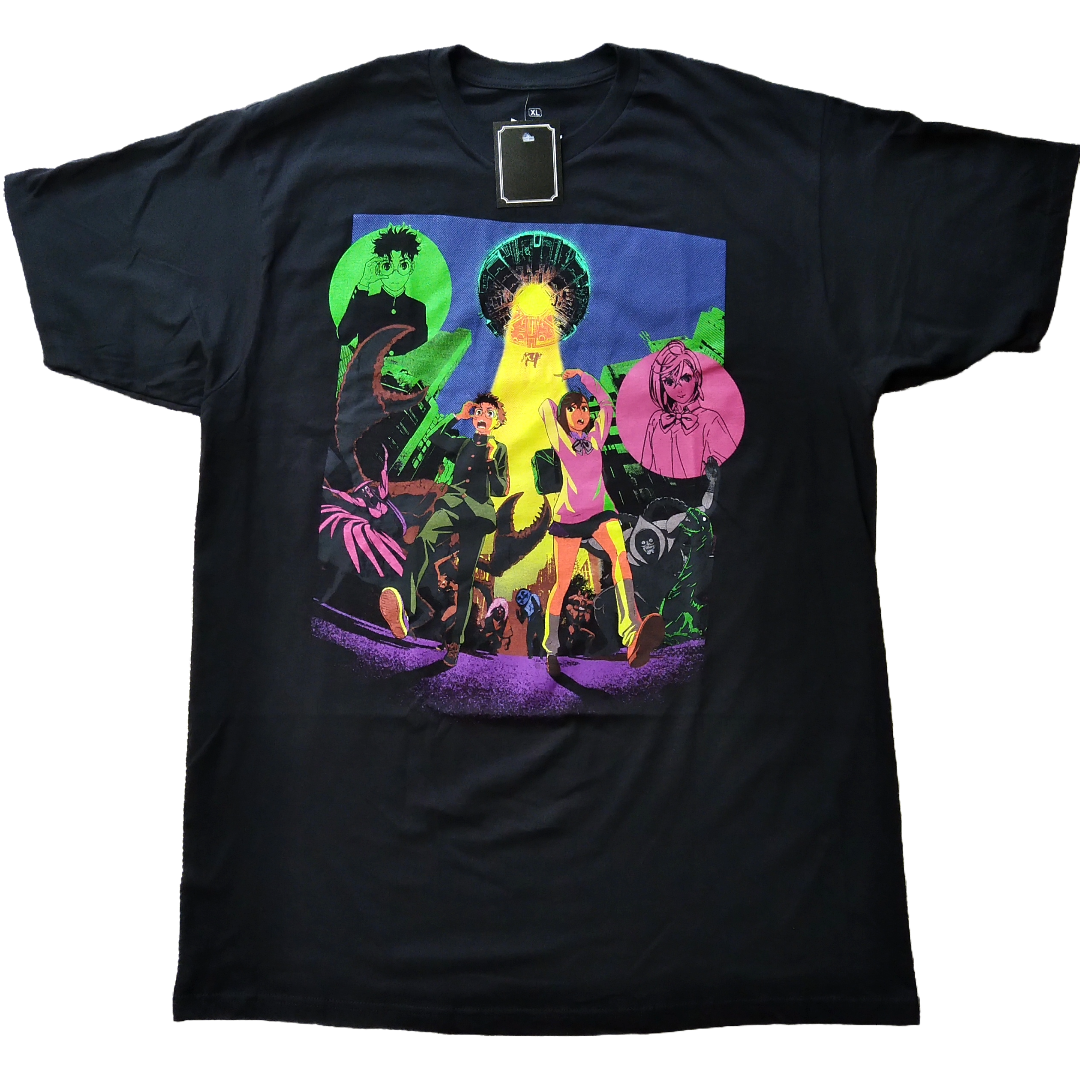ダンダダン Tシャツ 黒 アニメT 海外オフィシャル ダンダダン Tシャツ XLサイズ 黒 綾瀬星子 アニメT マンガT 海外