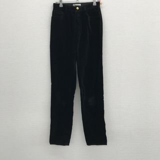 【Museeduji】ミューゼ ド ウジ　パンツ　ボトムス　ブラック　黒　サイズ38　ベロア　無地(その他)