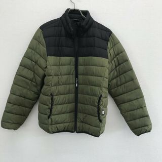 【DISCUS】 ディスカス　アウター　中綿ジャケット　ブルゾン　緑系　Mサイズ　切替　ジップアップ(その他)