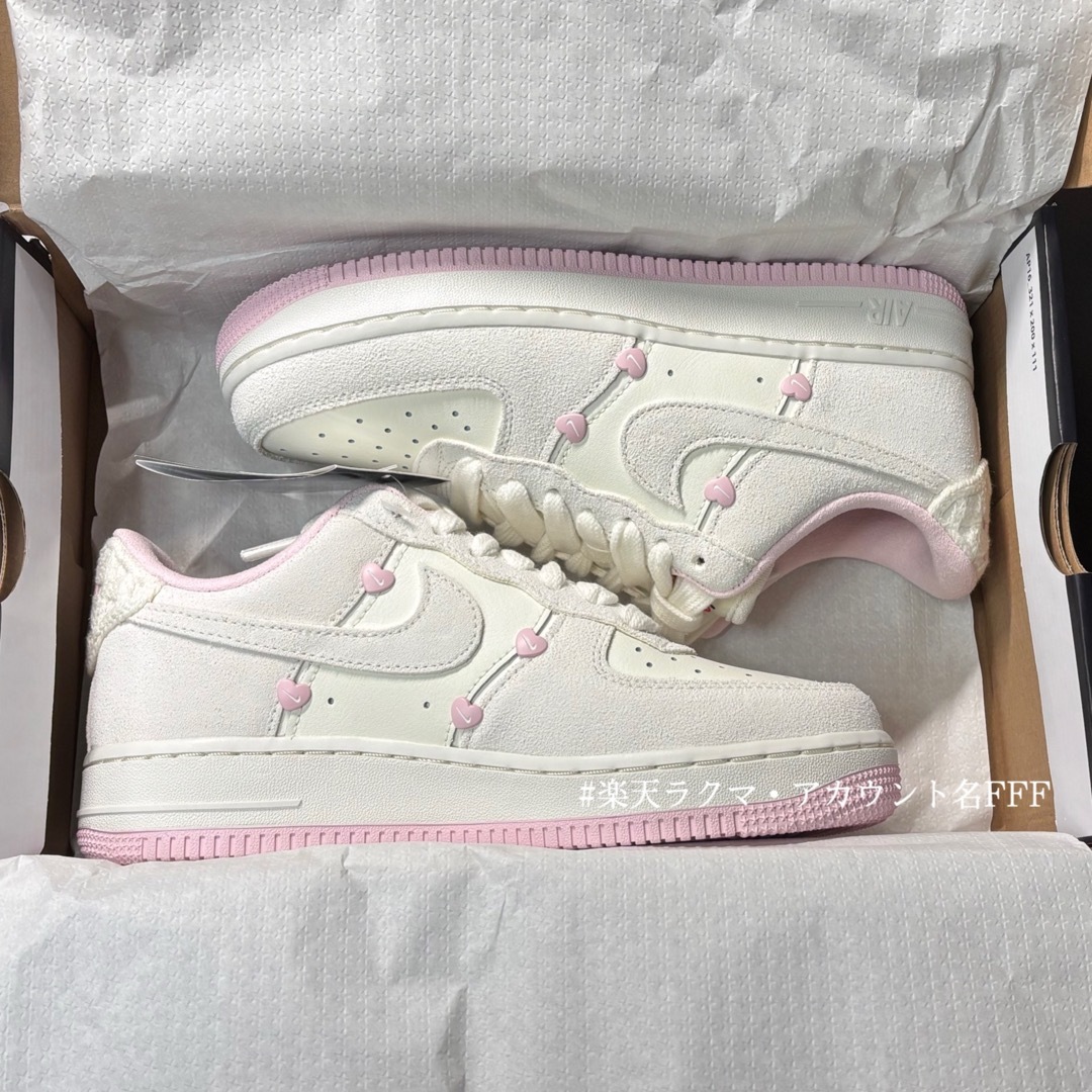 NIKE - 【新品24cm】NIKE W エアフォース1'07 セイル/ピンク NIKE - 【新品24cm】NIKE W エアフォース1'07 セイル/ピンク