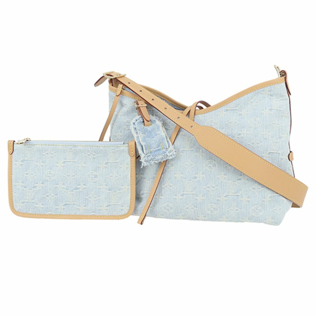 LOUIS VUITTON - ルイヴィトン バッグ レディース ショルダーバッグ キャリーオール NM PM LVバイザプール モノグラムデニム スカイブルーデニム 未使用 3951