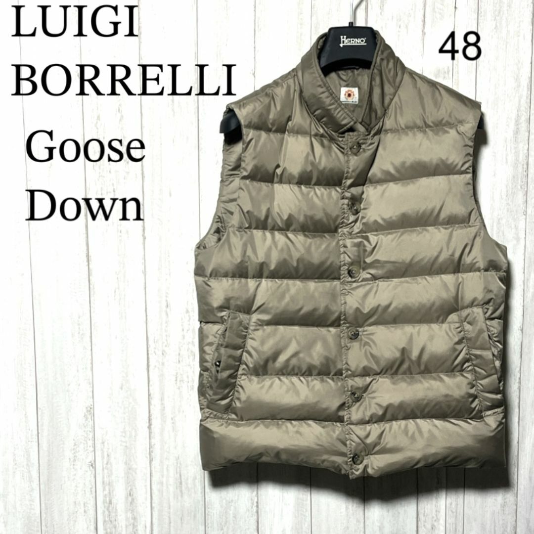 LUIGI BORRELLI - ルイジボレッリ ダウンベスト 48 LUIGI BORRELLI グースダウン