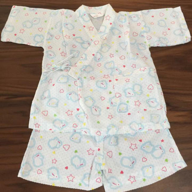 甚平 100 キッズ/ベビー/マタニティのキッズ服女の子用(90cm~)(甚平/浴衣)の商品写真