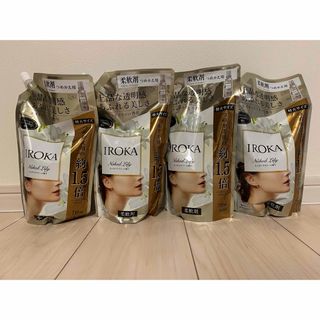 カオウ(花王)のIROKA ネイキッドリリー 詰め替え 710ml×4袋セット(洗剤/柔軟剤)