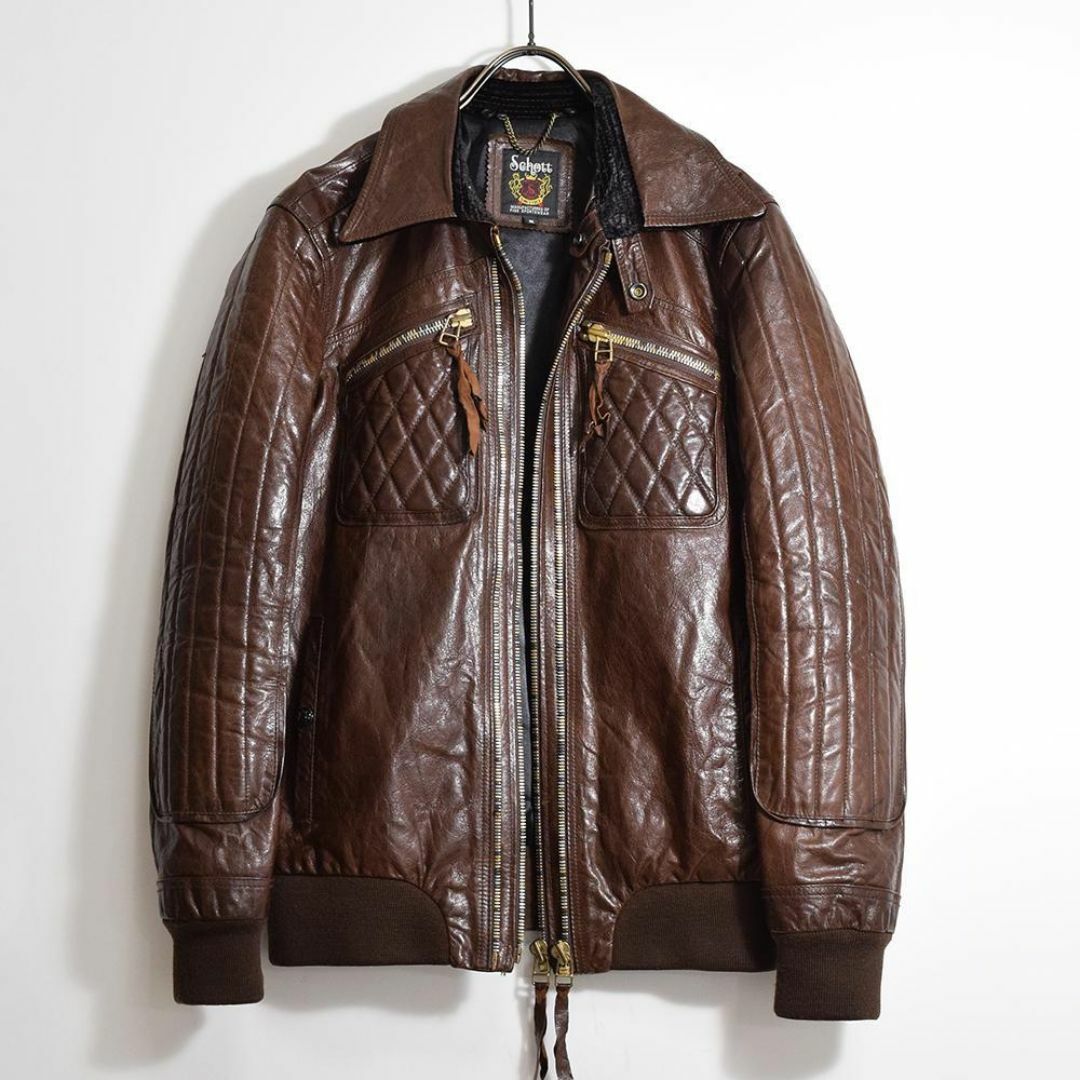 schott - ショット Schott 羊革 レザーライダースジャケット schott - ショット Schott 羊革 レザーライダースジャケット