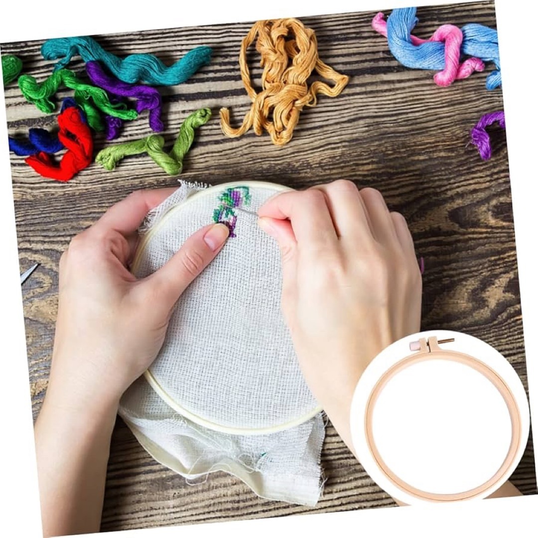 残り1点⭐️刺繍リース素材キット 工作 ハンドメイド クロスステッチキット   ハンドメイドのインテリア/家具(インテリア雑貨)の商品写真