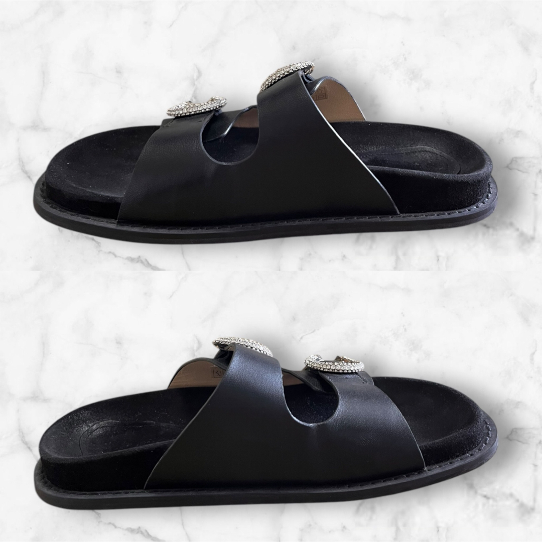 JIMMY CHOO - 【美品☆箱付】JIMMY CHOO Marga Flat サンダル JIMMY CHOO - 【美品☆箱付】JIMMY CHOO Marga Flat サンダル