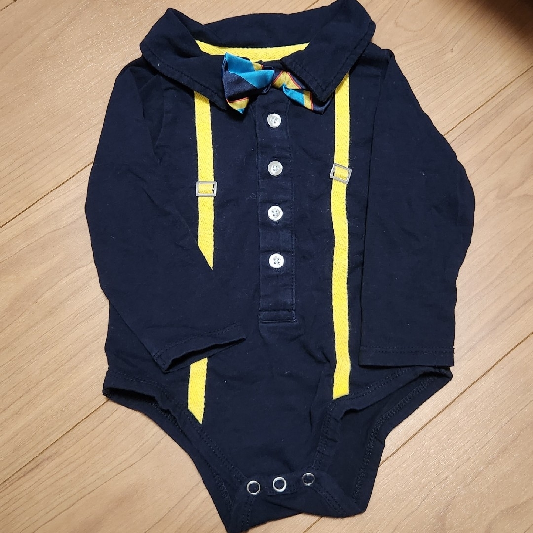 赤ちゃん　お出かけ用のお洋服6-12M キッズ/ベビー/マタニティのベビー服(~85cm)(ロンパース)の商品写真