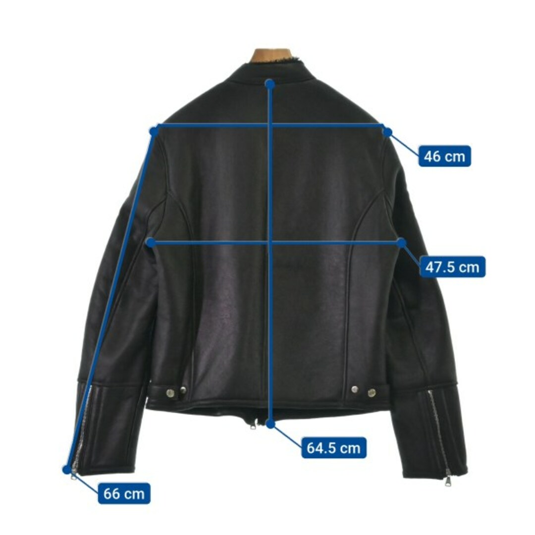 EMMETI エンメティ ライダース 48(L位) 黒 【古着】 EMMETI エンメティ ライダース 48(L位) 黒 【古着】
