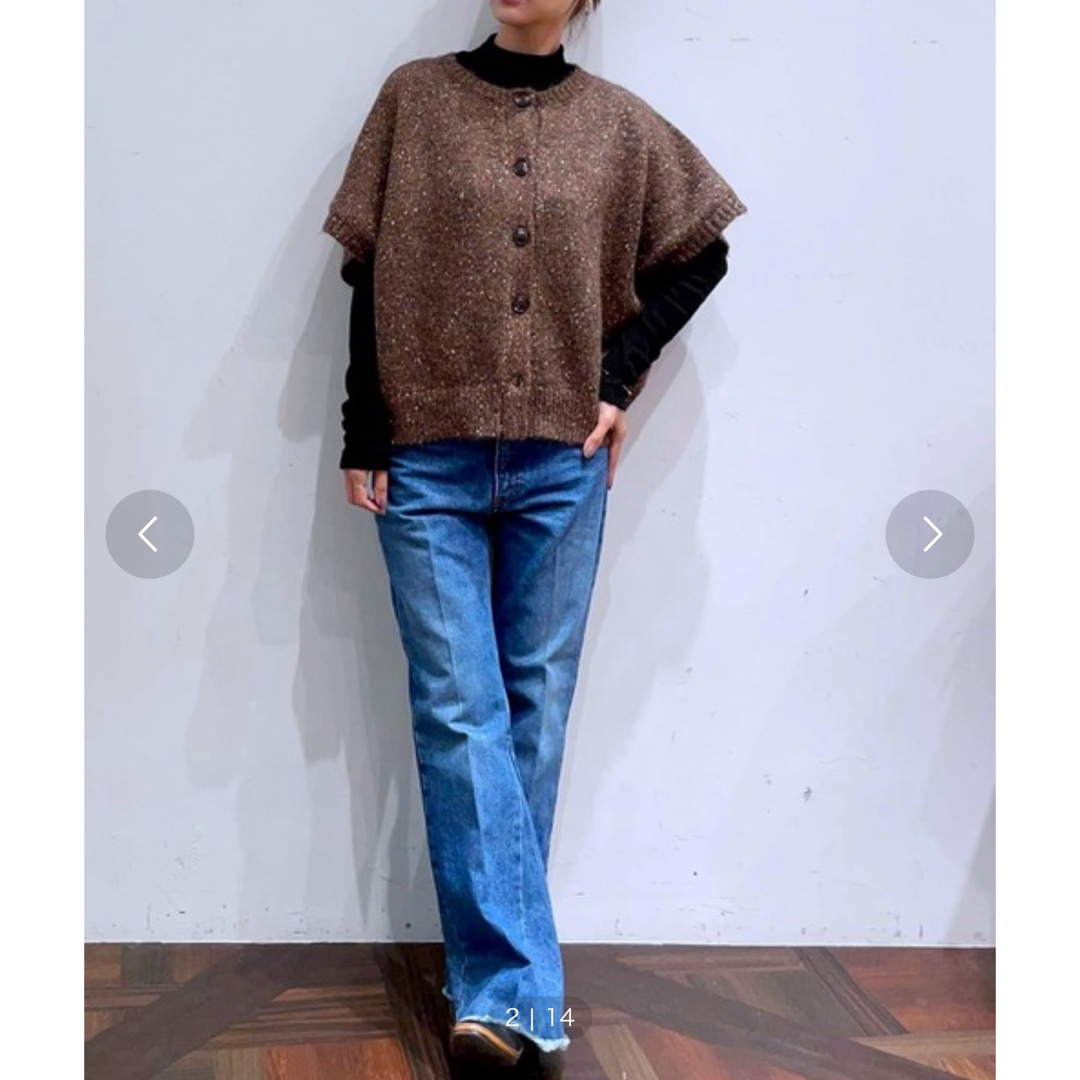 早割クーポン！ - BEARDSLEY 未使用近 定価 ミックスニットベスト ビアズリー ベスト+ジレ