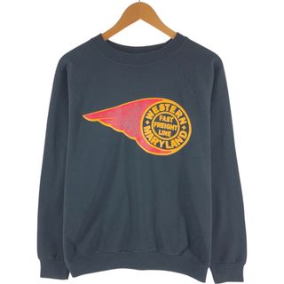 ヘインズ(Hanes)の古着 90年代 ヘインズ Hanes プリントスウェットシャツ トレーナー USA製 メンズM相当 ヴィンテージ /eaa523756(スウェット)