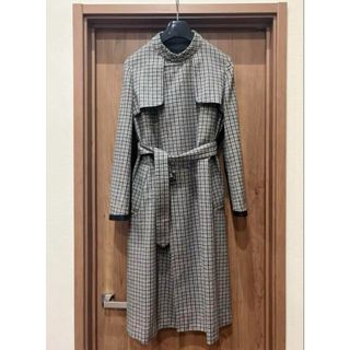 Drawer - yori*ウールチェックノーカラーコート 38の通販 by Drawer - yori*ウールチェックノーカラーコート 38の通販 by