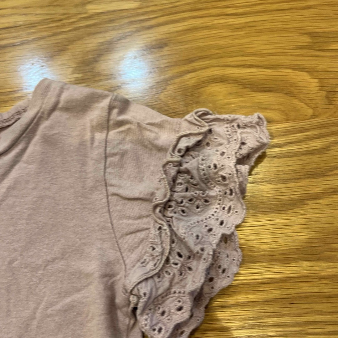 キムラタン(キムラタン)のキムラタン　半袖フリルTシャツ 90 キッズ/ベビー/マタニティのキッズ服女の子用(90cm~)(Tシャツ/カットソー)の商品写真
