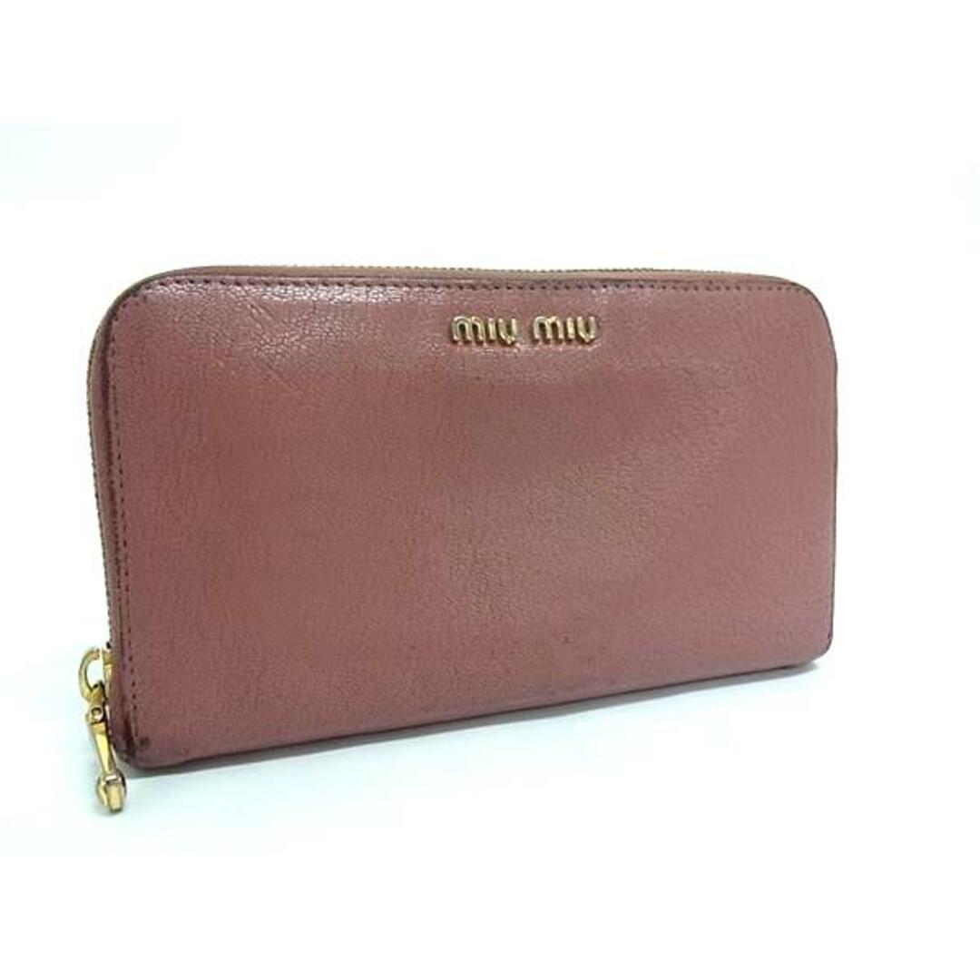 miumiu(ミュウミュウ) マテラッセ ラウンドファスナー長財布 miumiu(ミュウミュウ) マテラッセ ラウンドファスナー長財布