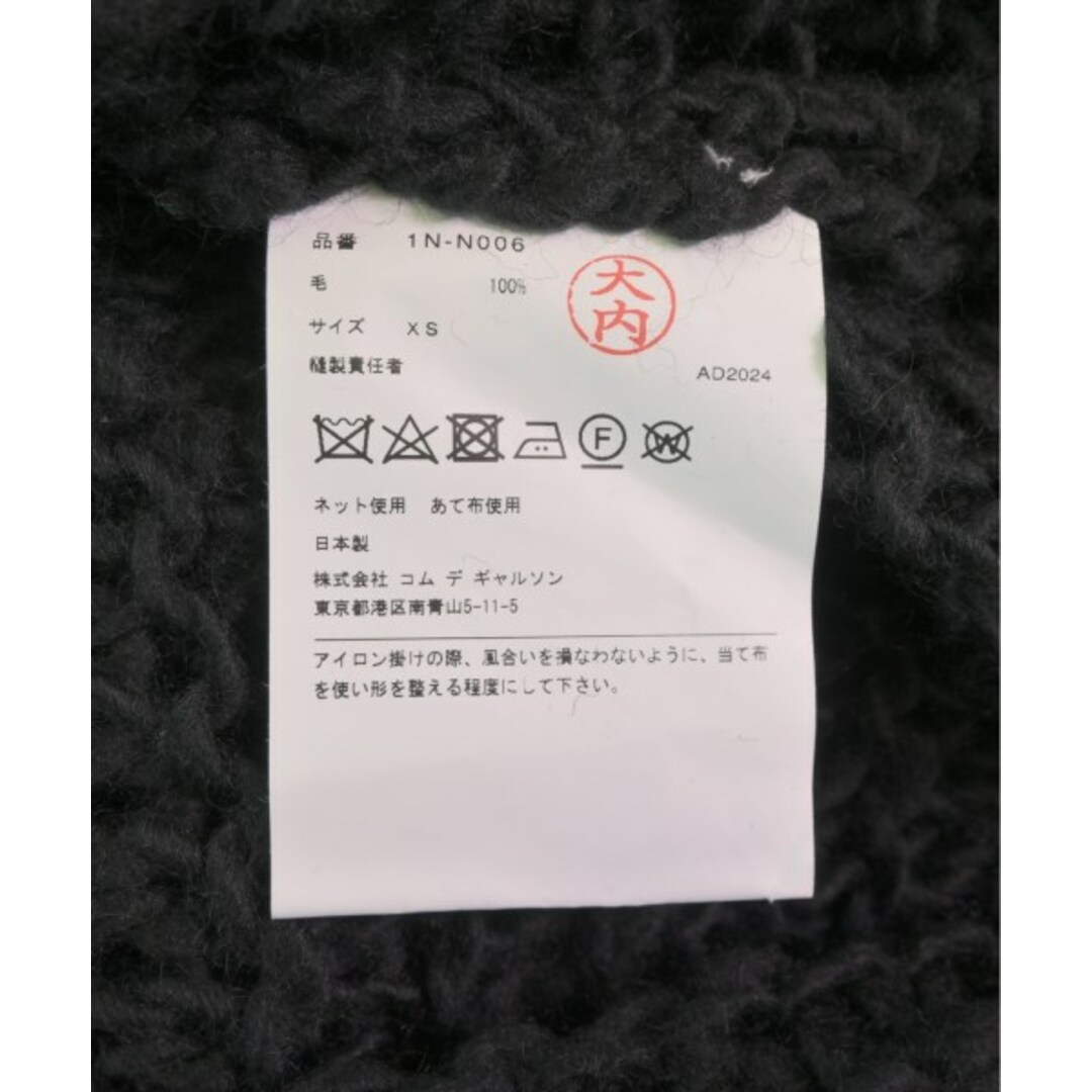 BLACK COMME des GARCONS カーディガン XS 黒 【古着】