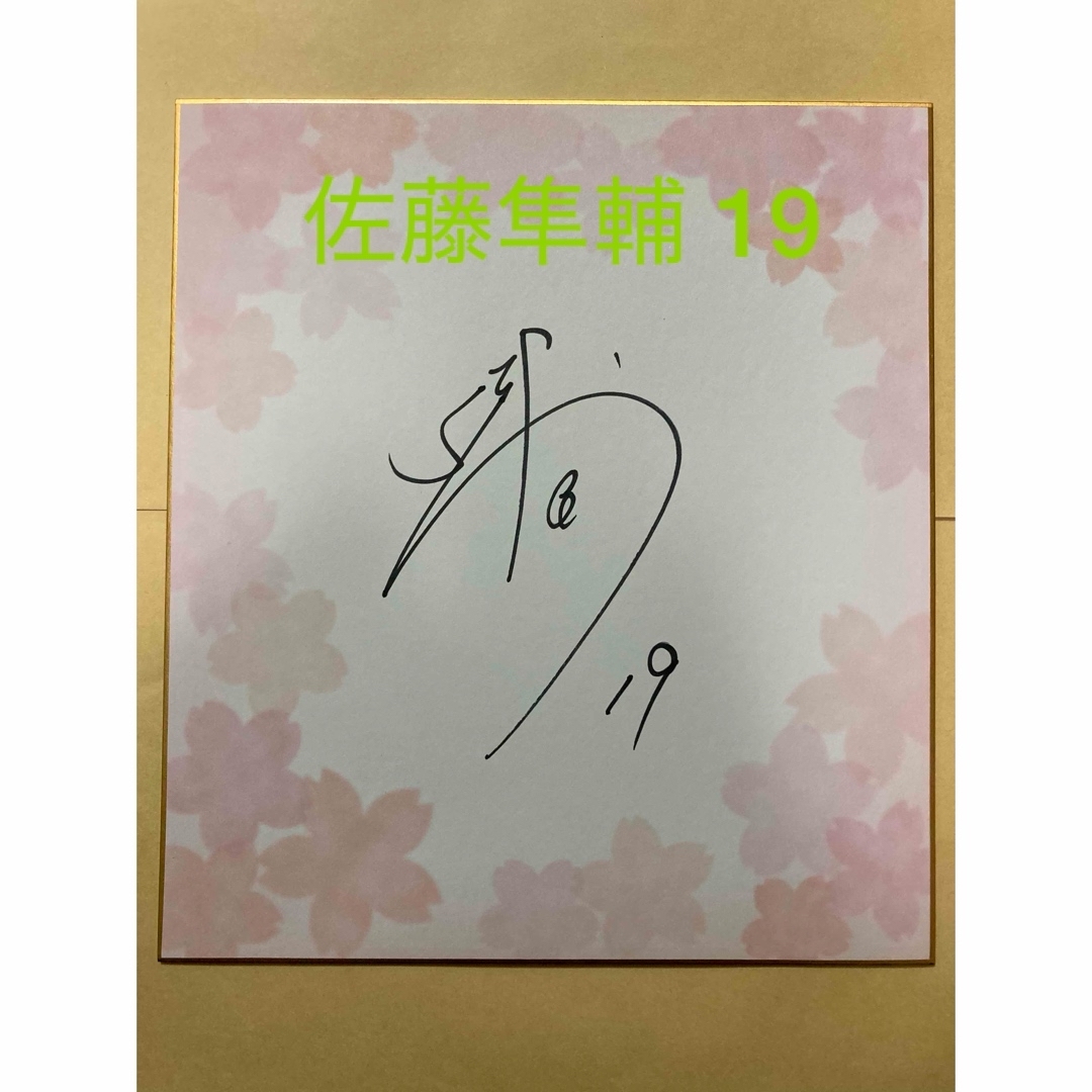 西武ライオンズ 佐藤隼輔 サイン 色紙 19 南郷キャンプガイド 西武ライオンズ 佐藤隼輔 サイン 色紙 19 南郷キャンプガイド