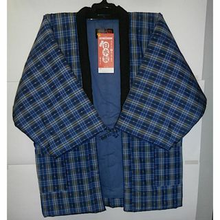 新品 男物 久留米 綿入れ はんてん・半纏・袢天・どてらM～L 日本製 NO.1(その他)