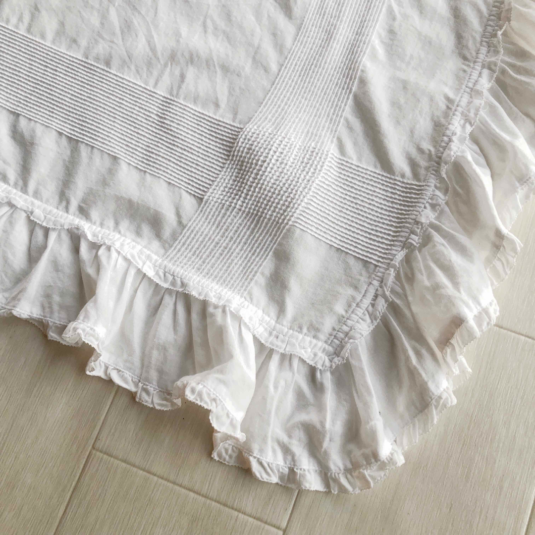 新品・未使用♡ピンクハウス♡綿ローン　ピコフリルのタブリエ 新品・未使用♡ピンクハウス♡綿ローンピコフリルのタブリエ
