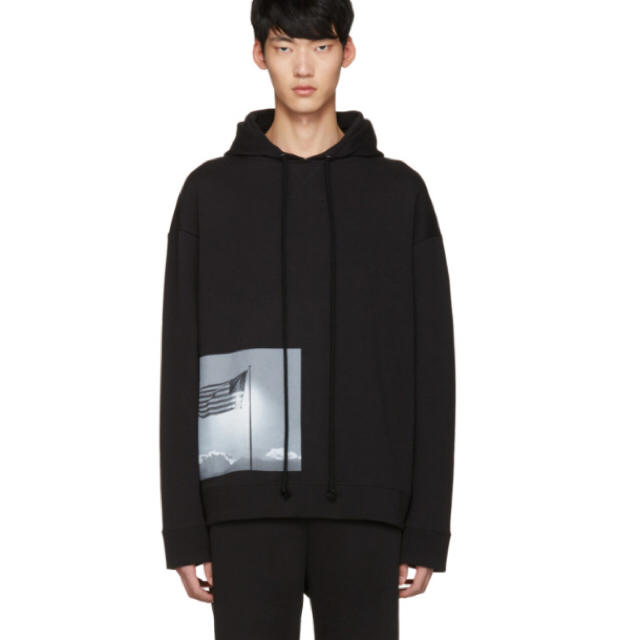 RAF SIMONS ラフシモンズ パーカー XL 黒