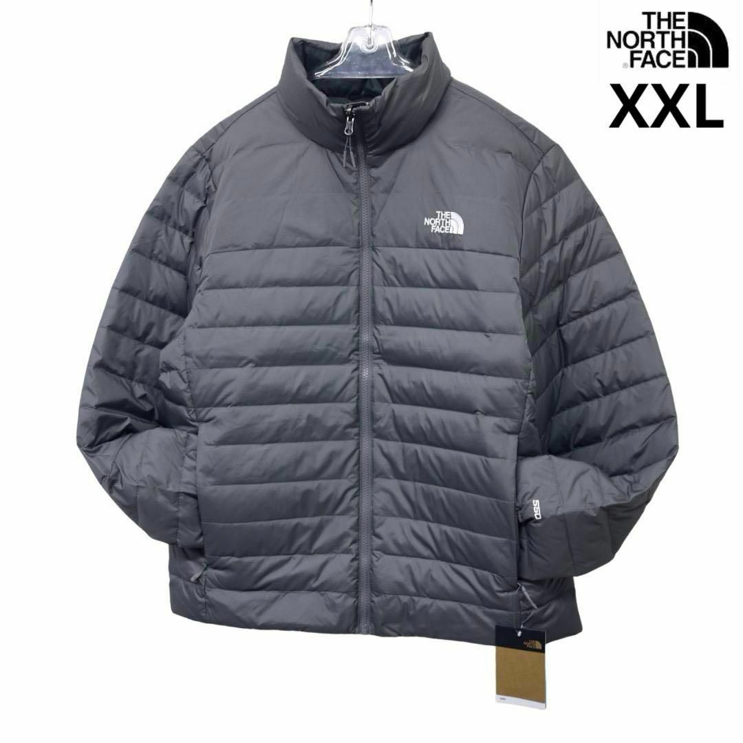 US限定 ノースフェイス XXL ダウンジャケット グレー系 高耐久撥 US限定 ノースフェイス XXL ダウンジャケット グレー系 高耐久撥