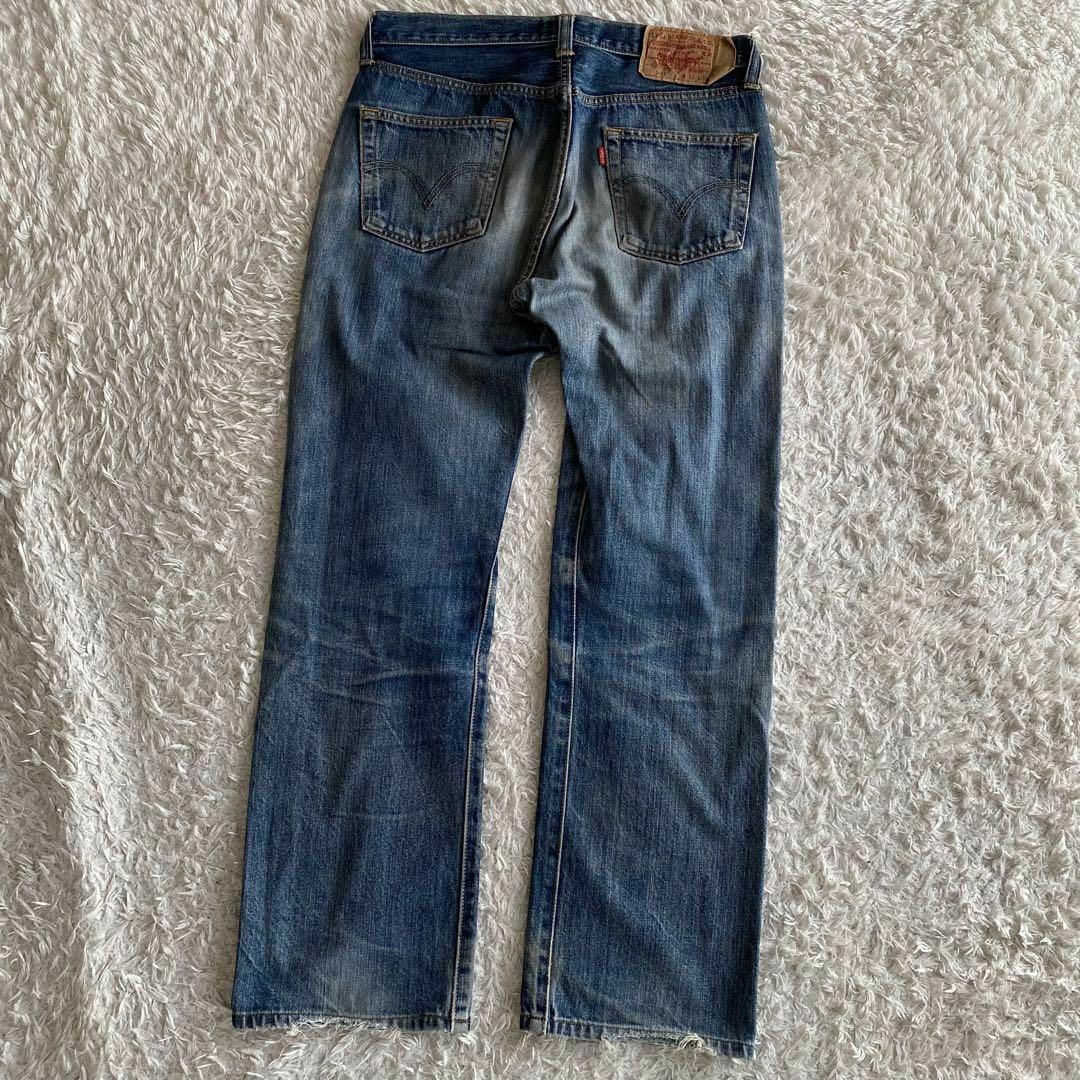 Levi's - リーバイス 501 キムタクモデル USED加工 鬼ヒゲ 縦 Levi's - リーバイス 501 キムタクモデル USED加工 鬼ヒゲ 縦