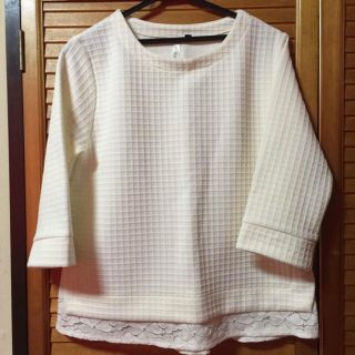 シマムラ(しまむら)の裾レース♡トップスLL(カットソー(長袖/七分))