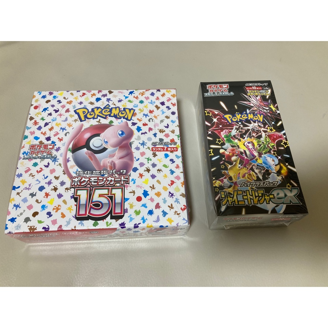 ポケモンカード151box+シャイニートレジャーexBOX ポケモンカード151box+シャイニートレジャーexBOX