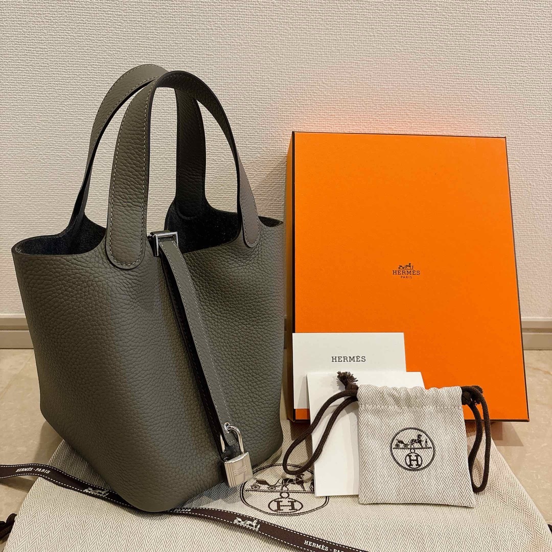 HERMES - 新品未使用 エルメス ピコタンロックPM 18 グリ HERMES - 新品未使用 エルメス ピコタンロックPM 18 グリ