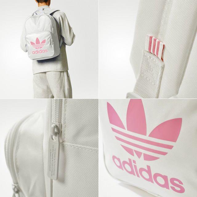 Adidas 白 ピンク 新品 即納ok Adidas オリジナルス リュック バックパックの通販 By ぴよきち S Shop アディダスならラクマ