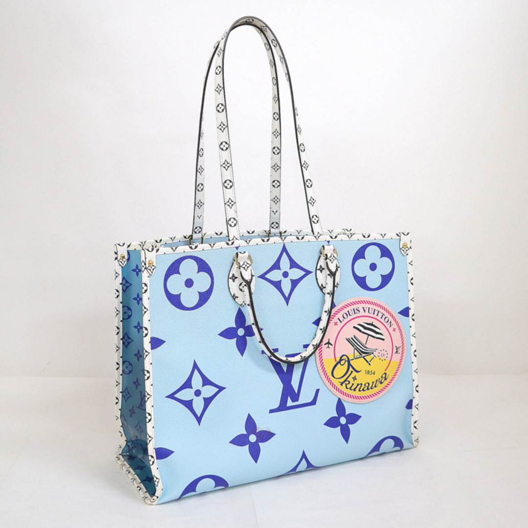 LOUIS VUITTON - 【LOUIS VUITTON】ルイヴィトン オンザゴーGM モノグラムジャイアント ブルー系 /br5132tg