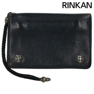 クロムハーツ(Chrome Hearts)のクロムハーツ  2ZIP STRAP/2ジップストラップ ストラップ付クロスボールボタンレザーウォレット財布 メンズ(その他)