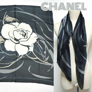 CHANEL(バンダナ/スカーフ ・ ブラック/黒色系)のフリマ CHANEL(バンダナ/スカーフ ・ ブラック/黒色系)のフリマ