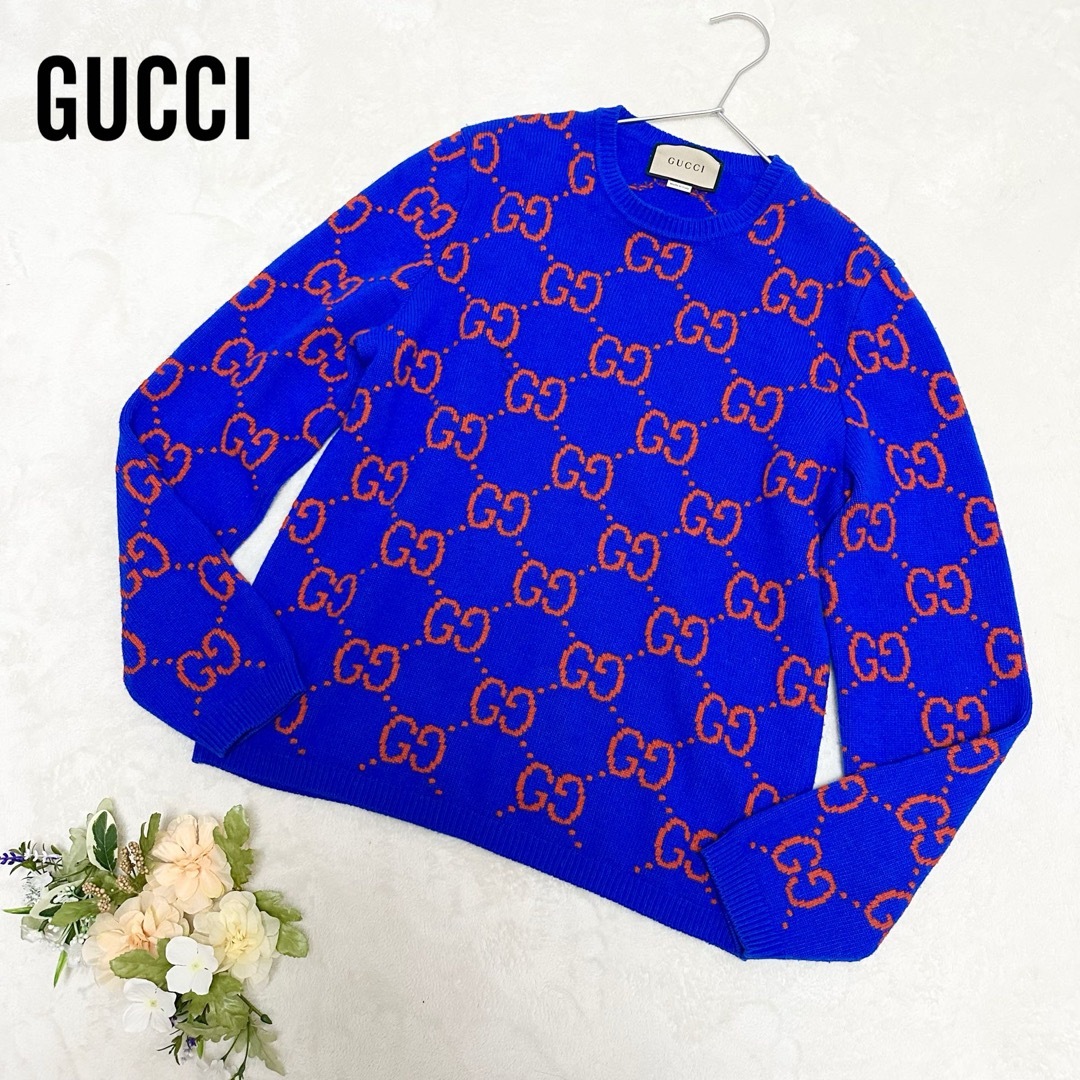 GUCCI - 【未使用級】 GUCCI グッチ GG総柄 ニット セーター GUCCI - 【未使用級】 GUCCI グッチ GG総柄 ニット セーター