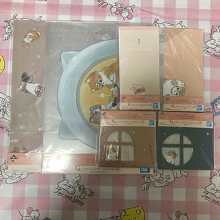 一番くじ mofusand G賞 ステーショナリーコレクション コンプセット(クリアファイル)